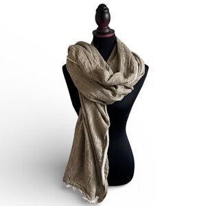 Zara Raw Hem Large Scarf/ Wrap